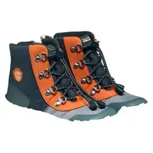 Affenzahn Winterstiefel Vegan Discovy warm gefüttert, wasserfest mit Schnürsenkel und Reißverschluss, Größe 21-32 Hase - Petrol - 27 EU