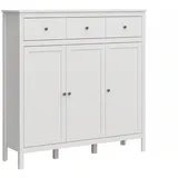 Konsimo Farge Kommode Metallkugelgriffe , weiß - Konsimo