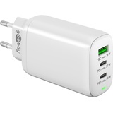 goobay USB-C PD 3-fach Multiport-Schnellladegerät 65W weiß (61759)