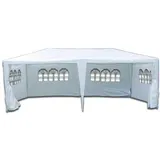 VCM Pavillon 3 x 6 m inkl. Seitenteile Weiß