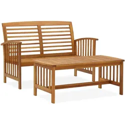 vidaXL 2-tlg. Garten-Lounge-Set Massivholz Akazie