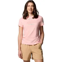 Columbia Ruby Springs Graphic Fitted Short Sleeve pink sand,