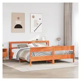 vidaXL Massivholzbett 180 x 200 cm Braun