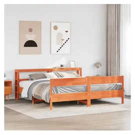 vidaXL Massivholzbett 180 x 200 cm Braun