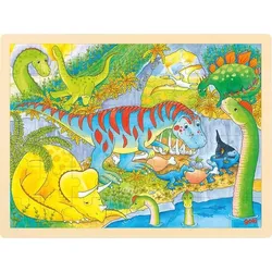 Goki 57724 - Einlegepuzzle Dinosaurier