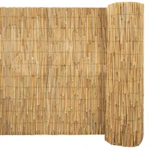 urfence Sichtschutzmatte 140 x 300 cm Braun Schilfrohr