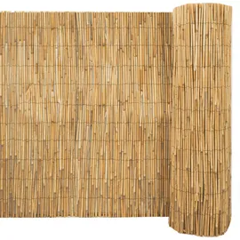 urfence Sichtschutzmatte 140 x 300 cm Braun Schilfrohr