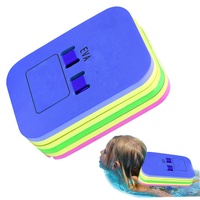 SchwimmgüRtel Schwimmhilfe für Kinder Schwimmgurt Erwachsene für 25-45 kg Schwimmen Rücken Schwimmen mit einstellbaren Schichten sicheres Clipschnalle Schwimmbrett für Pool Lektion m blau