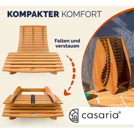 vidaXL Sonnenliege 149 x 60 x 86 cm braun 2 St.