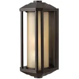 quintiesse Außenwandleuchte Aluminium 38,3 cm E27 IP44 braun