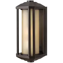 quintiesse Außenwandleuchte Aluminium 38,3 cm E27 IP44 braun