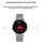 TPFNet Smart Watch / Fitness Tracker IP68 für Damen & Herren - Milanaise Armband - Android & IOS - Silber