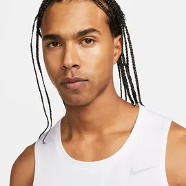 Nike Dri-FIT Miler Lauf-Tanktop Herren 100 white/reflective silv L