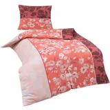 Traumschlaf Florence Floral Rot 200 x 220 cm + 2 x 80 x 80 cm