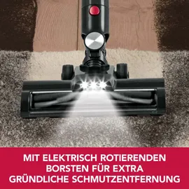 Clean Maxx CLEANmaxx Akku-Zyklon-Staubsauger Digital-Display & anthrazit/silber/rot | Allergikerfreundlich durch 3-fache Filterung | Ideal für Teppiche, Autositze, Tastaturen etc. | Inkl. Wandhalterung | Laufzeit bis zu 40 Min.