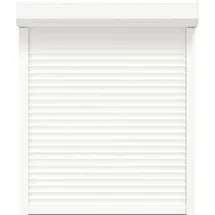 vidaXL Rollladen Weiß 100 x 130 cm Aluminium und Polyurethan