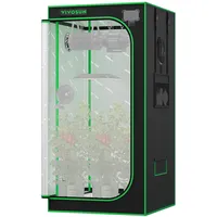 VIVOSUN PRO Growzelt 80x80x160cm Grow Tent mit Dicken 22mm Stangen Oxford-Gewebe hochreflektierendes Mylar Indoor Hydroponik Zuchtzelt Pflanzenzelt Gewächshaus P276 passend für AeroLight A150