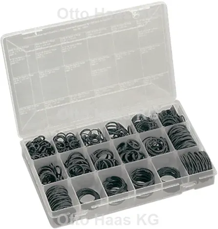 HAAS O-Ring-Sortiment 7375 für GROHE Armatur, 845 Stück, Gummi, Dichtung