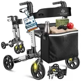 Kesser Leichtgewicht Rollator faltbar mit Sitz