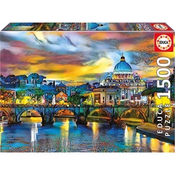 Educa Petersdom/Engelsbrücke 1500 Teile Puzzle (1500 -Teile)