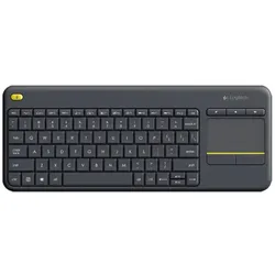 Logitech K400 Plus Tv Tastatur RF Wireless QWERTY US International Schwarz