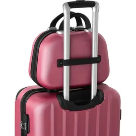 Tectake Koffer-Set 4-tlg. rot