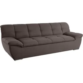 DOMO collection 3-Sitzer DOMO COLLECTION "Lagoa, moderne Sitzheftung, bequem und komfortabel", grau (stone), B:232cm H:76cm T:96cm, Sofas, frei im Raum stellbar, in großer Farbauswahl