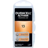 6 x Duracell Activair Hörgerätebatterien Größe 13 Hearing AID 6 Stück 24606 6111