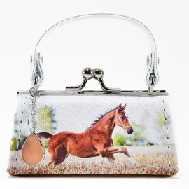 WINFRIED KÖGLER GMBH Kögler Mario Moreno Geldbörse laufendes Fohlen Münzbörse Mini Bag Glitzerstein