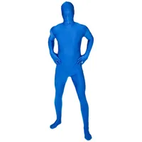 Morphsuits Blauer Morphsuit für Erwachsene, Ganzkörperanzug Herren Damen, Faschingskostüm - XL (176cm-185cm) - XL