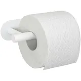 Wenko Toilettenpapierhalter Orea White matt, aus Edelstahl, Befestigen ohne Bohren, Weiß