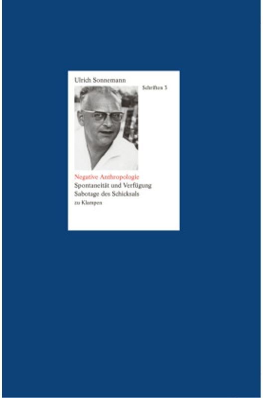 Schriften: Bd 3 Schriften / Negative Anthropologie. Schriften 3 - Ludwig Tieck, Ulrich Sonnemann, Gebunden