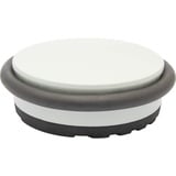 Wagner-System WAGNER Bodentürstopper BIG DISK COLOR LIGHT GREY - Durchmesser Ø 100 x 30 mm, Industriestahl beschichtet, thermoplastischer Gummi, hellgrau, 750 g - 15516801