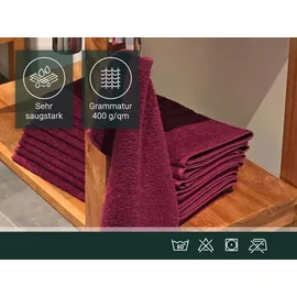 ZOLLNER Handtuchset 10-tlg. rot