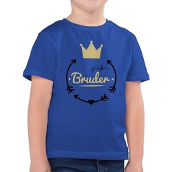Shirtracer T-Shirt Großer Bruder – Krone Großer Bruder blau 164 (14/15 Jahre)