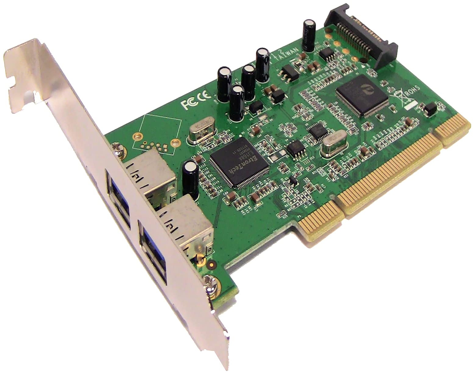 BeMatik - PCI-zu-SuperSpeed USB 3.0 2-Port External