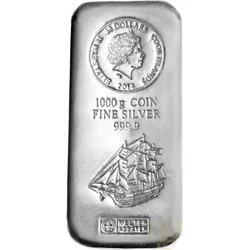 1 Kilogramm Silber Cook Islands Münzbarren gegossen