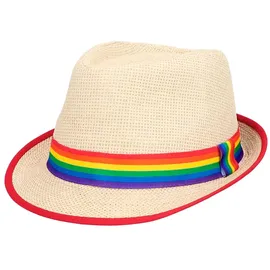 Boland Regenbogen Strohhut Unisex Einheitsgröße