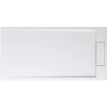 doporro Geoma04 Duschwanne rechteckig 80 cm x 4 cm x 160 cm Mineralguss Weiß