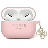 OEM Guess Liquid Silicone Glitter Pink Airpods Pro 2 Hülle