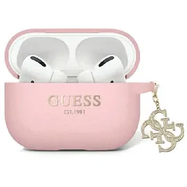 OEM Guess Liquid Silicone Glitter Pink Airpods Pro 2 Hülle
