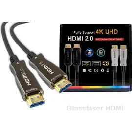 Maxtrack HDMI Anschlusskabel HDMI-A Stecker HDMI-A Stecker 20 m Schwarz