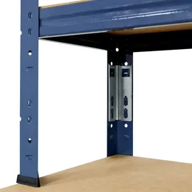 shelfplaza Werkbank Metall 190x80x60 cm blau