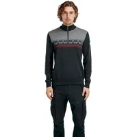 Dale of Norway Liberg Sweater darkcharcoal smoke redrose (E00)