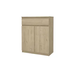 Sideboard  Nardo , holzfarben , Maße (cm): B: 80,4 H: 100,4 T: 40