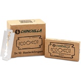 Chinchilla Chinchilla® Rasierklingen für Rasierhobel | 50 universelle Klingen aus Stahl (rostfrei) | für alle gängigen Rasierhobel Damen & Herren | Ersatzklingen & Wechselklingen | Razor Blades