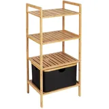 Wenko Badregal Ecori 44 x 93,5 cm Holz Schwarz