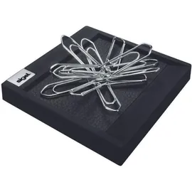 Sigel Büroklammerspender cintano:S schwarz mit Klammern