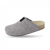 Weeger 4801750 Hausschuh Filzlaufsohle mit ABS grau 47 EU