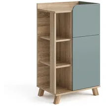 Vicco Unterschrank Karen 50 x 90 x 35 cm Blau-Grau